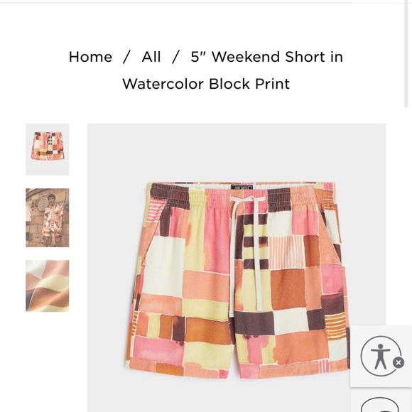 Men’s multi colored Todd Snyder Swimming Trunks